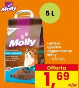 Interspar Lettiera igienica agglomerante Molly offerta