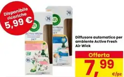 Interspar Diffusore automatico per ambiente Active Fresh Air Wick offerta