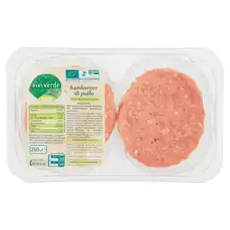 Ipercoop HAMBURGER DI POLLO VIVI VERDE BIO offerta