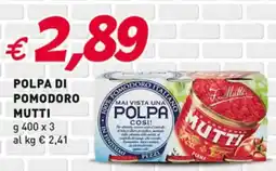 Coal Polpa di pomodoro MUTTI offerta
