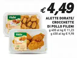 Coal Alette dorate/ crocchette di pollo FILENI offerta