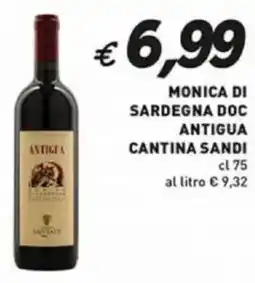 Coal Monica di sardegna doc antigua CANTINA SANDI offerta