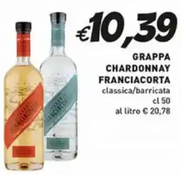 Coal Grappa chardonnay FRANCIACORTA offerta