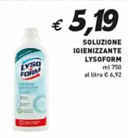Coal Soluzione igienizzante LYSOFORM offerta