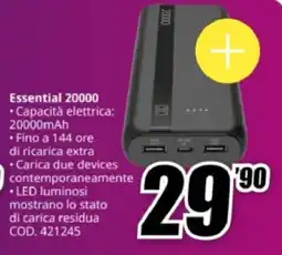 MediaWorld cellularline Essential 20000 offerta