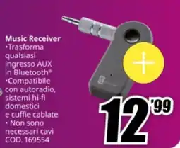 MediaWorld cellularline Music Receiver offerta