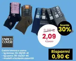 Interspar ENRICO COVERI Calzini donna o uomo offerta