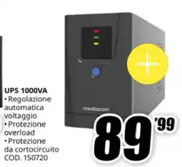 MediaWorld mediacom UPS 1000VA offerta