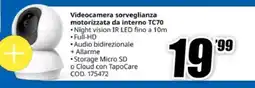 MediaWorld tp-link Videocamera sorveglianza motorizzata da interno TC70 offerta
