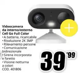 MediaWorld imou Videocamera da interno/esterno Cell Go Full Color offerta