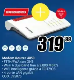 MediaWorld FRITZ! Modem Router 4050 offerta