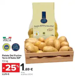 Carrefour Market Patate Del Fucino Terre D'Italia IGP offerta