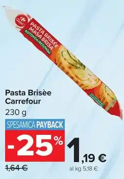 Carrefour Market Pasta Brisèe Carrefour offerta