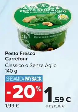 Carrefour Market Pesto Fresco Carrefour offerta