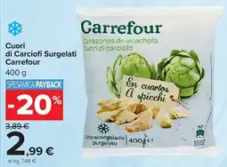 Carrefour Market Cuori di Carciofi Surgelati Carrefour offerta