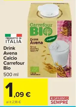 Carrefour Market Drink Avena Calcio Carrefour Bio offerta