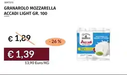 Prezzemolo e Vitale Granarolo mozzarella accadi light offerta