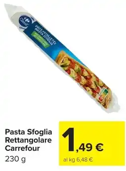 Carrefour Market Pasta Sfoglia Rettangolare Carrefour offerta
