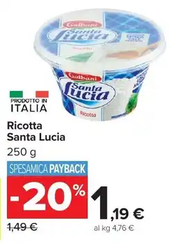 Carrefour Market Ricotta Santa Lucia offerta