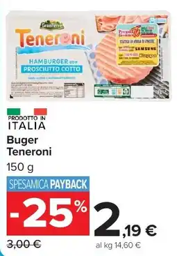 Carrefour Market Buger Teneroni offerta