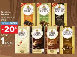 Carrefour Market Tavolette Ferrero offerta