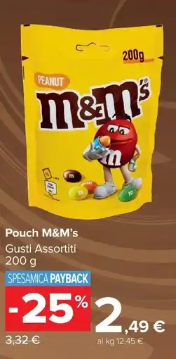 Carrefour Market Pouch M&M's offerta