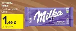 Carrefour Market Tavolette Milka offerta