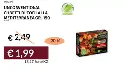 Prezzemolo e Vitale Unconventional cubetti di tofu alla mediterranea offerta