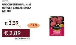 Prezzemolo e Vitale Unconventional mini burger barbabietola offerta