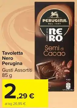 Carrefour Market Tavoletta Nero Perugina offerta