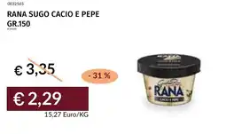 Prezzemolo e Vitale Rana sugo cacio e pepe offerta