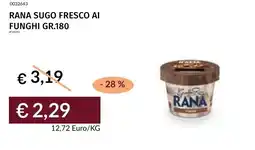 Prezzemolo e Vitale Rana sugo fresco ai funghi offerta