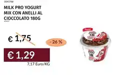Prezzemolo e Vitale Milk pro yogurt mix con anelli al cioccolato offerta