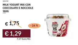 Prezzemolo e Vitale Milk yogurt mix con cioccolato e nocciole offerta