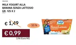 Prezzemolo e Vitale Mila yogurt alla banana senza lattosio offerta