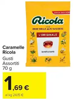 Carrefour Market Caramelle Ricola offerta