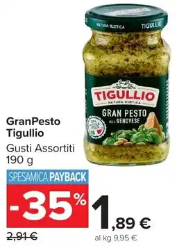 Carrefour Market GranPesto Tigullio offerta