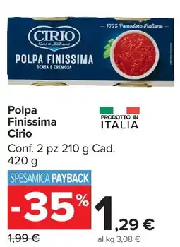Carrefour Market Polpa Finissima Cirio offerta
