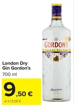 Carrefour Market London Dry Gin Gordon's offerta
