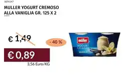 Prezzemolo e Vitale Muller yogurt cremoso alla vaniglia offerta