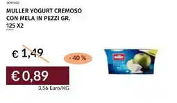 Prezzemolo e Vitale Muller yogurt cremoso con mela in pezzi offerta