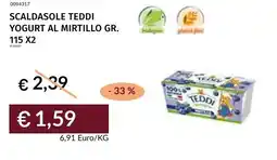Prezzemolo e Vitale Scaldasole teddi yogurt al mirtillo offerta