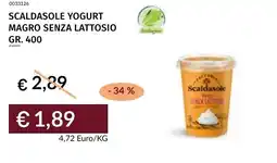 Prezzemolo e Vitale Scaldasole yogurt magro senza lattosio offerta