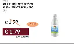 Prezzemolo e Vitale Sole piudi latte fresco parzialmente scremato offerta