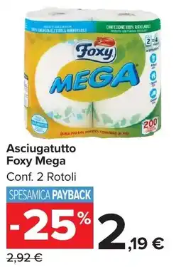 Carrefour Market Asciugatutto Foxy Mega offerta