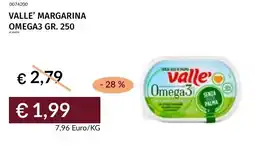Prezzemolo e Vitale Valle' margarina omega3 offerta
