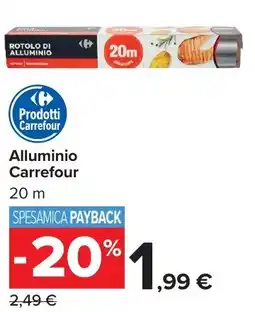 Carrefour Market Prodotti Carrefour Alluminio Carrefour 20 m offerta