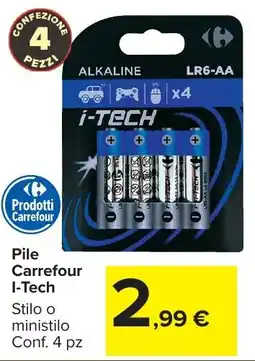 Carrefour Market Pile Carrefour I-Tech offerta