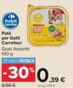 Carrefour Market Patè per Gatti Carrefour offerta