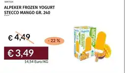 Prezzemolo e Vitale Alpeker frozen yogurt stecco mango offerta